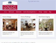Tablet Screenshot of doneinadaydecorating.com